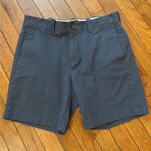 J. Crew Men's Dark Blue Flat Front Shorts